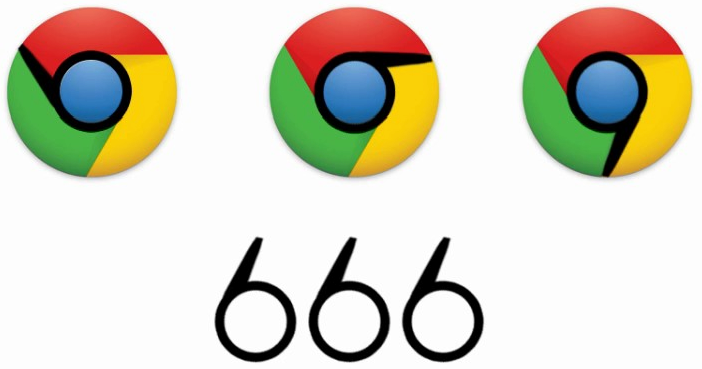 Logo Google Chrome to symbol szatana